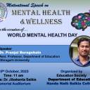 Notice on World Mental Health Day Observation