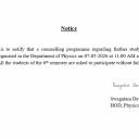 Counselling Programme on Further Study Options under FYUGP