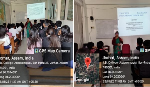 Faculty Exchange Programmme with J.B. College, Jorhat