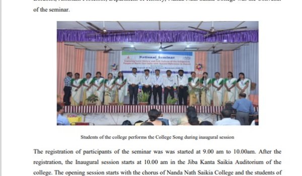 National Seminar on Exploring Local History & Folk Culture of the Indigenous people of North East India with special reference to Assam, 24-25th February, 2021