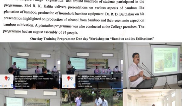One day Workshop on “Bamboo and its Utilisations”, 28-09-2021