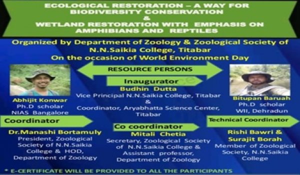 National Webinar on Ecological Restoration, 05-06-2021