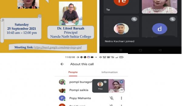 An Online Talk on Preparation for Assam Civil Service Examination, 25-09-2021